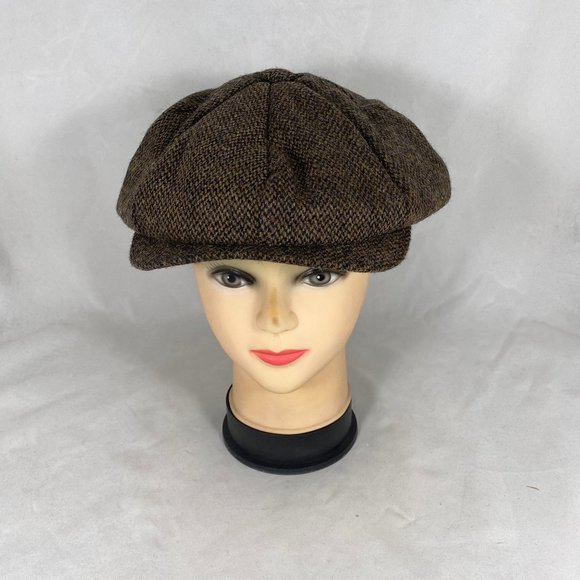 New Scala Classic Newsboy Flat Cap Sz L - NWT